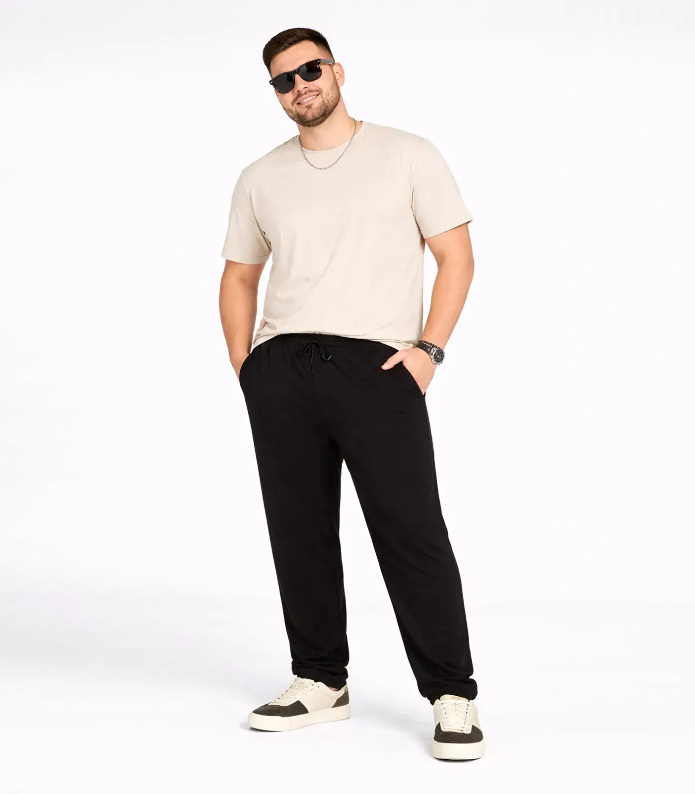Calça Masculina De Moletom Plus Cdka Preto