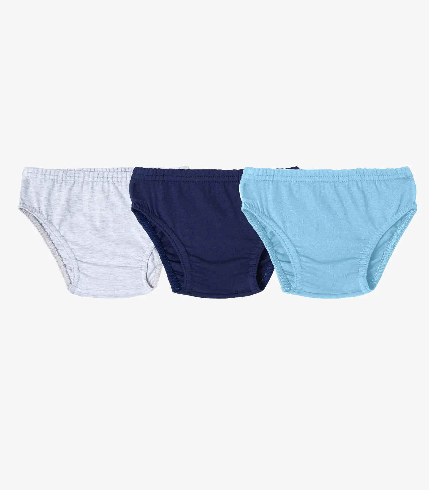 Kit 3 Cuecas Slip Infantil Em Algodão Select Azul — imagem 1