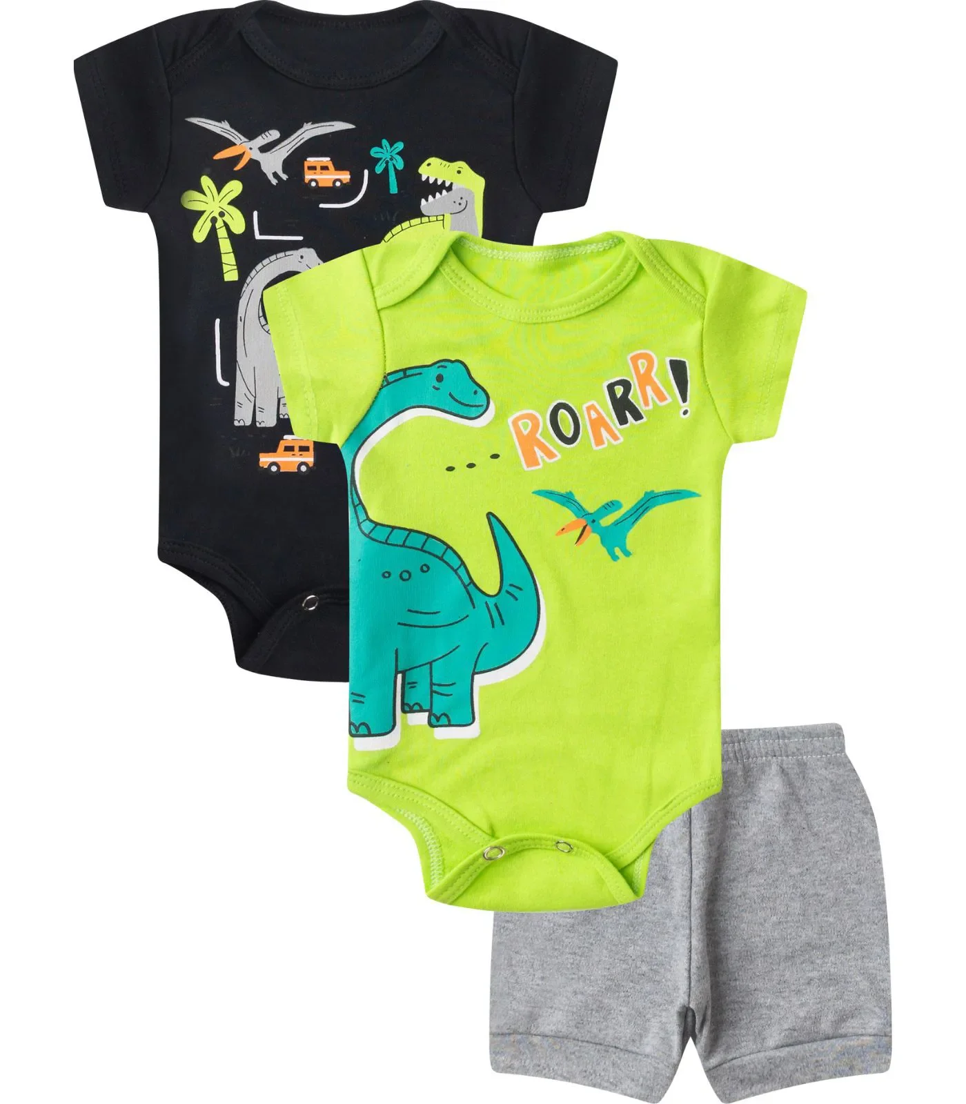 Kit Body Infantil Curto 3 Peças Select Preto