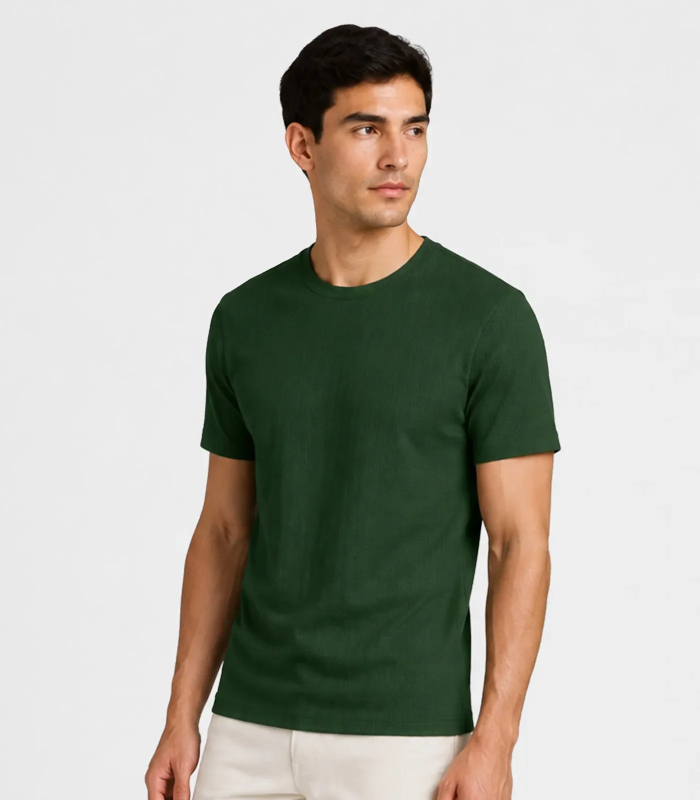 Camiseta Masculina Básica Select Verde — imagem 1