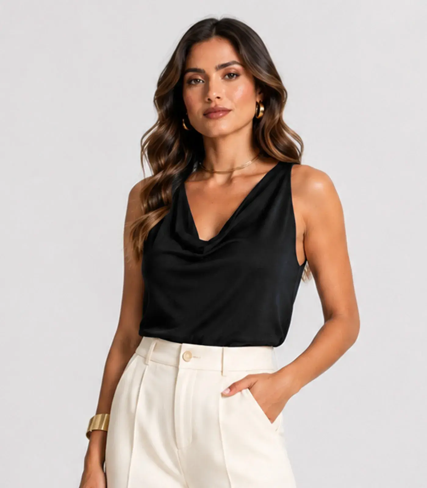 Blusa feminina Degrade Com Limpeza Infinita Cor Preto