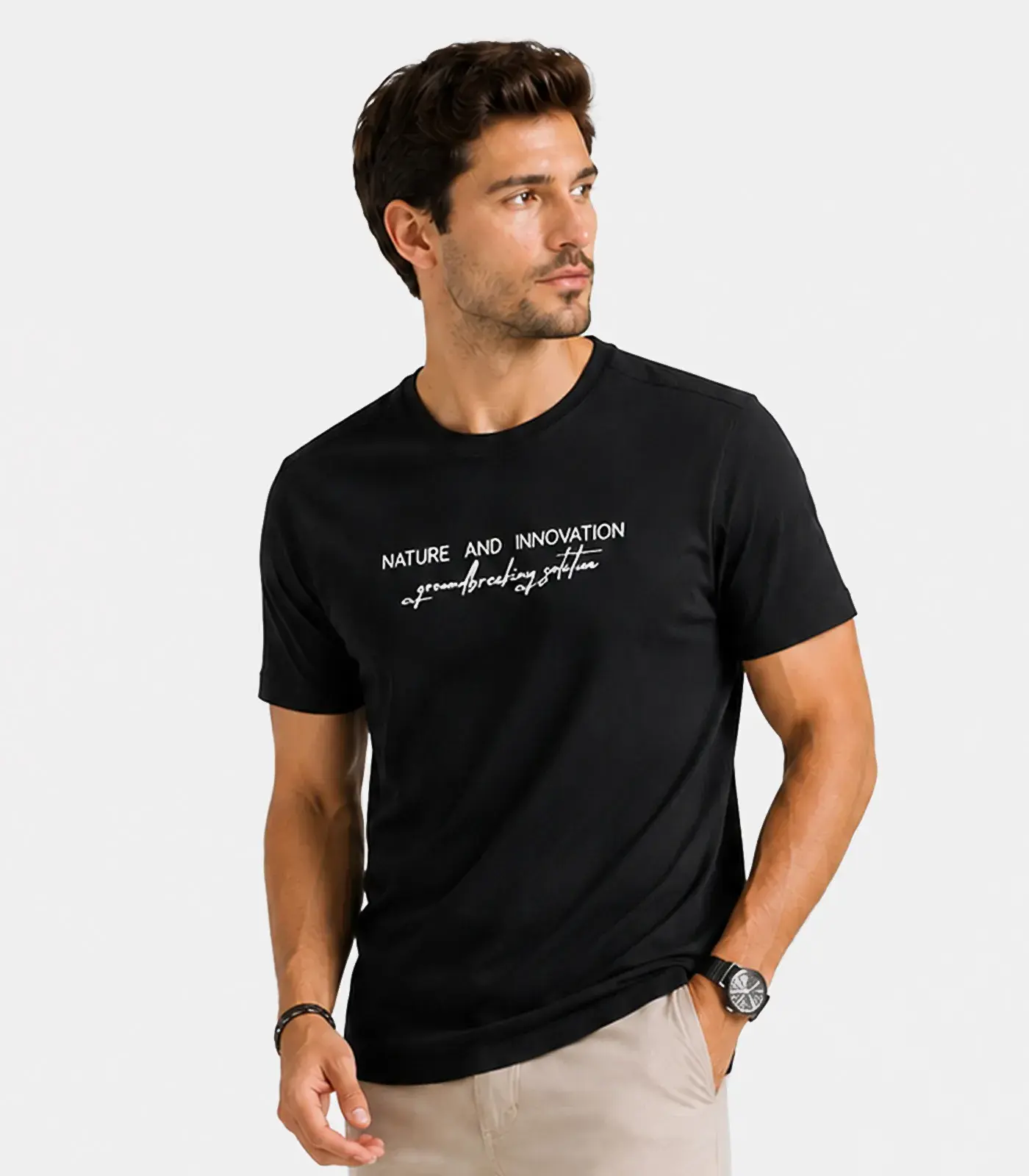 Camiseta Masculina em Pique Select Preto