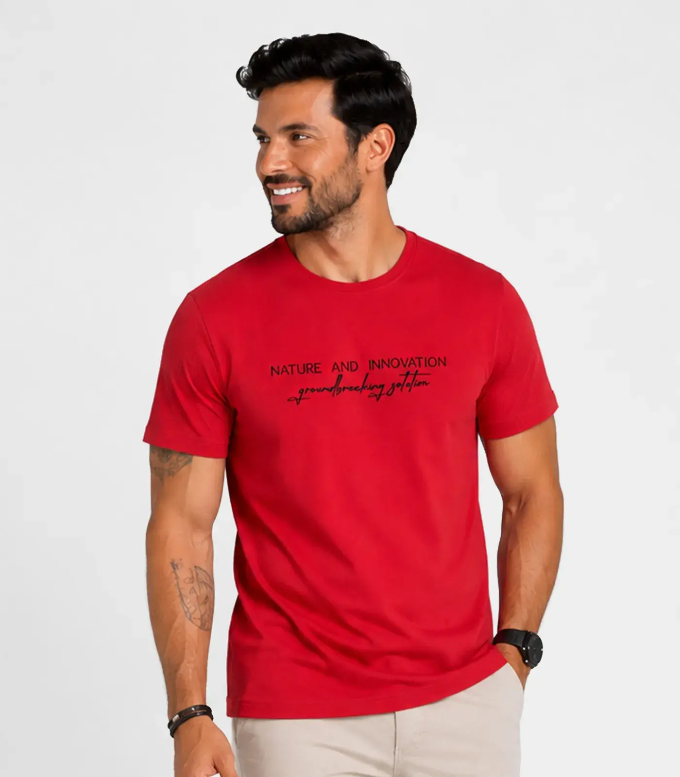 Camiseta Masculina em Pique Select Vermelho