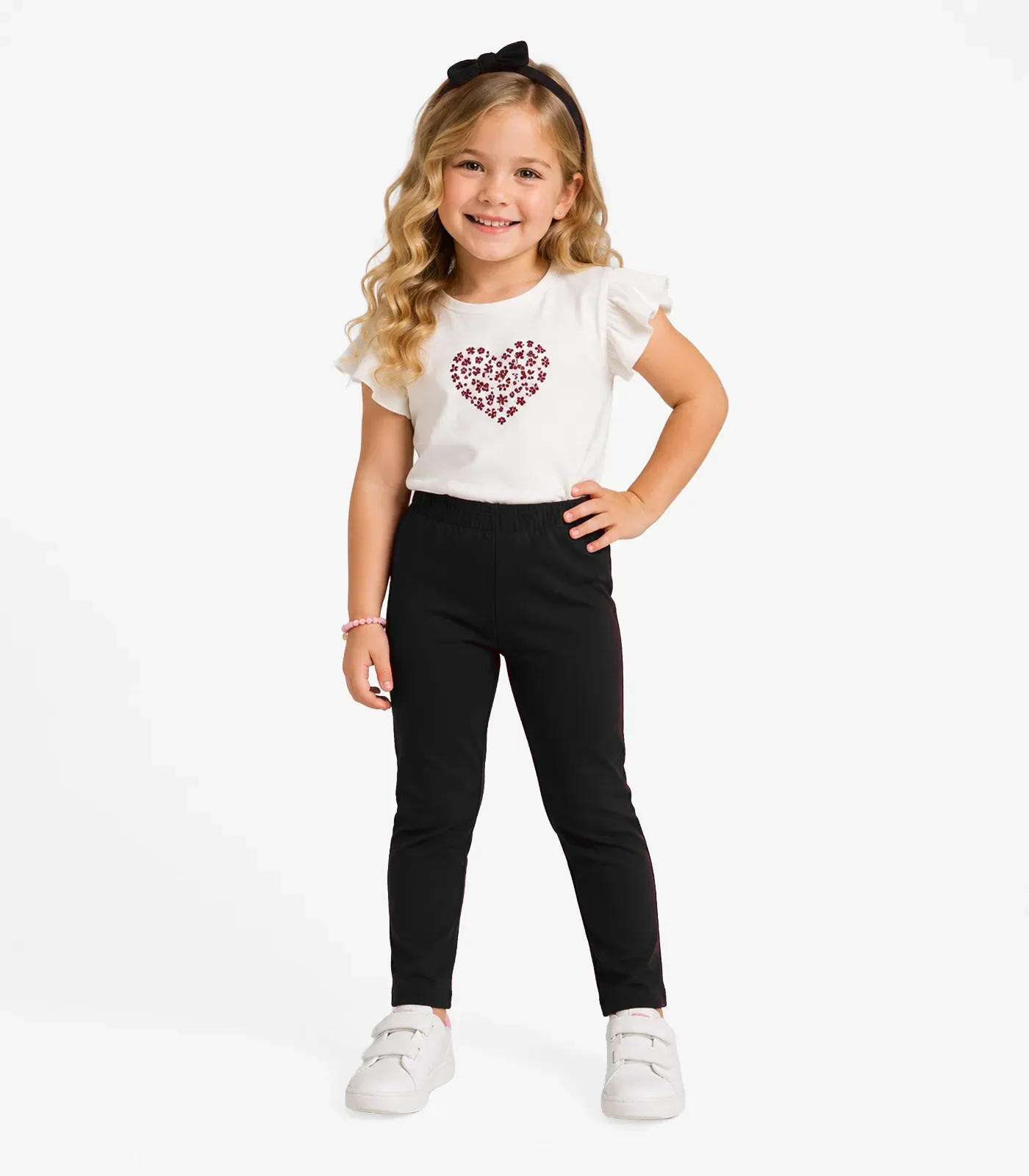 Legging Infantil Feminina Select Preto — imagem 1