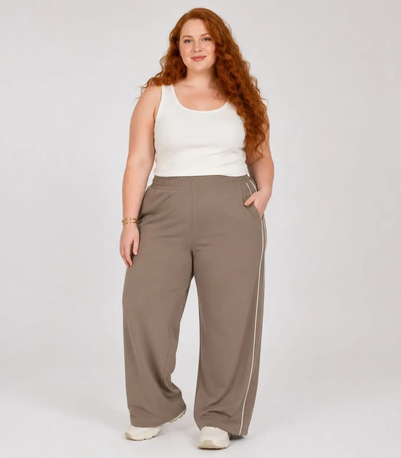 Calça Feminina Pantalona Dianna Marrom