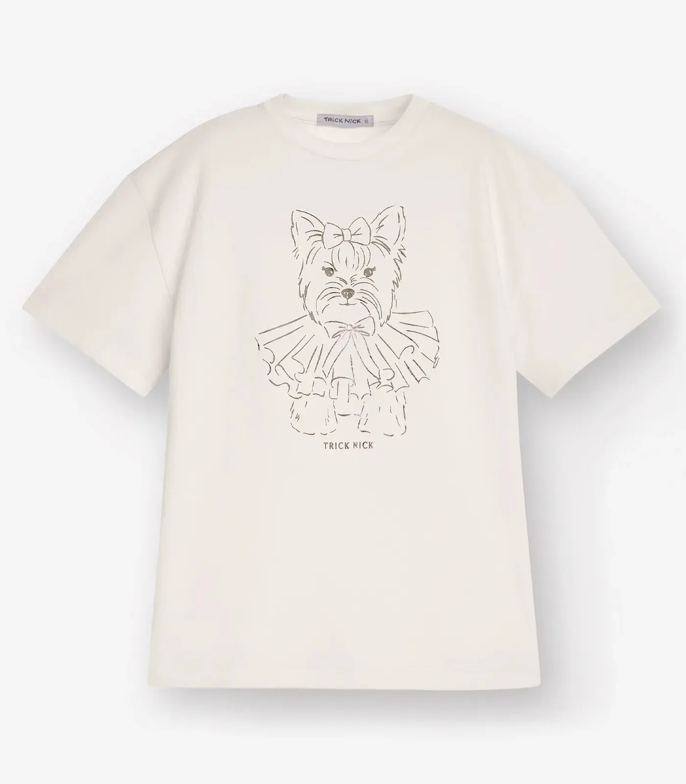 Camiseta Meia Malha Trick Nick Bege