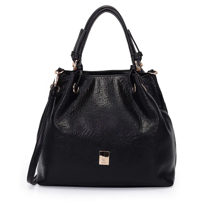 Bolsa Satchel Grande Com Fivelas Nas Alcas
