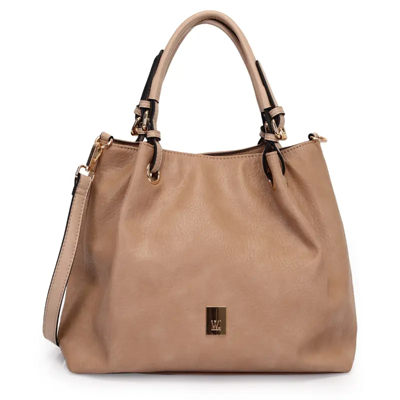 Bolsa Satchel Grande Com Fivelas Nas Alcas