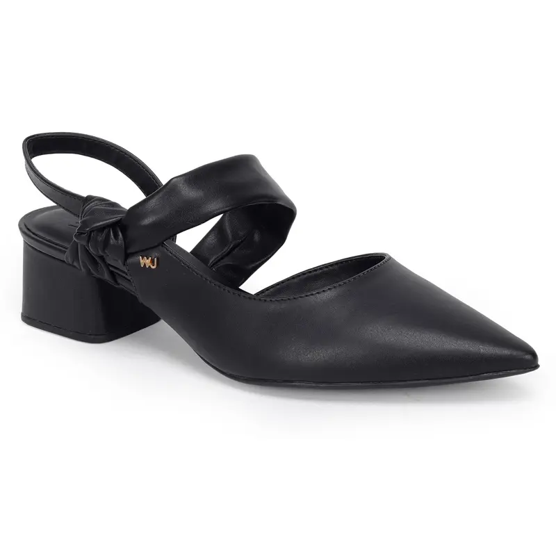 Slingback Tira Soft Com Nó 5cm