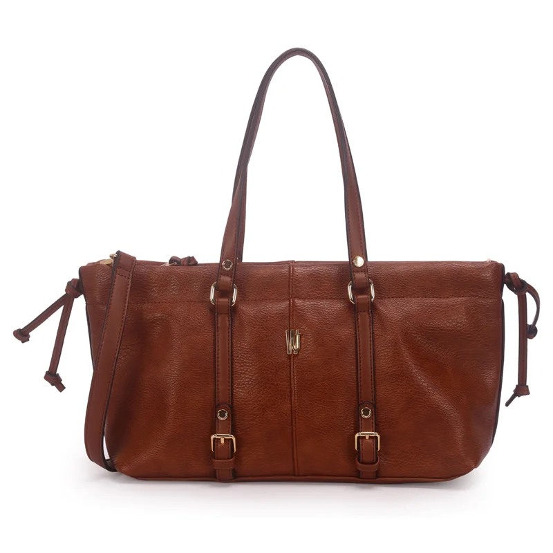 Bolsa Satchel Grande Com Detalhe Cintos