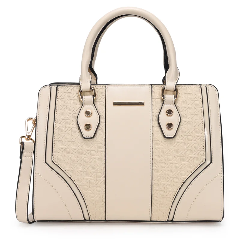 Bolsa Satchel Media Textura Tresse