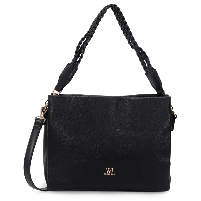 Shoulder Bag Grande Com Divisorias E Alca De Ombro Trancada