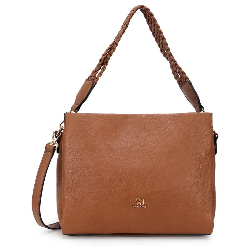 Shoulder Bag Grande Com Divisorias E Alca De Ombro Trancada