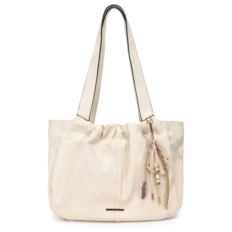 Bolsa Satchel Grande Com Chaveiro Conchas