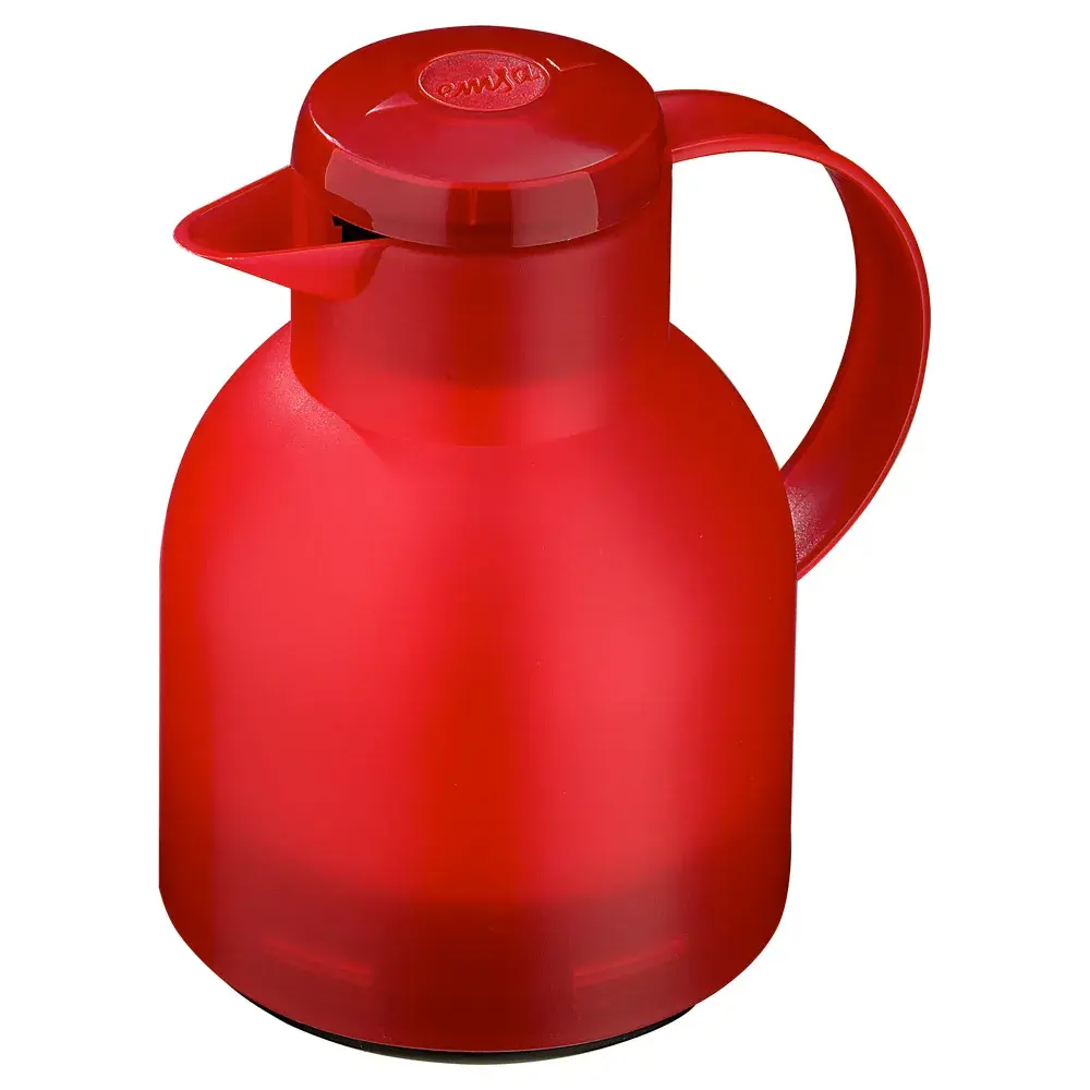 Garrafa Térmica de 1 Litro Quick Press Samba Emsa Vermelha