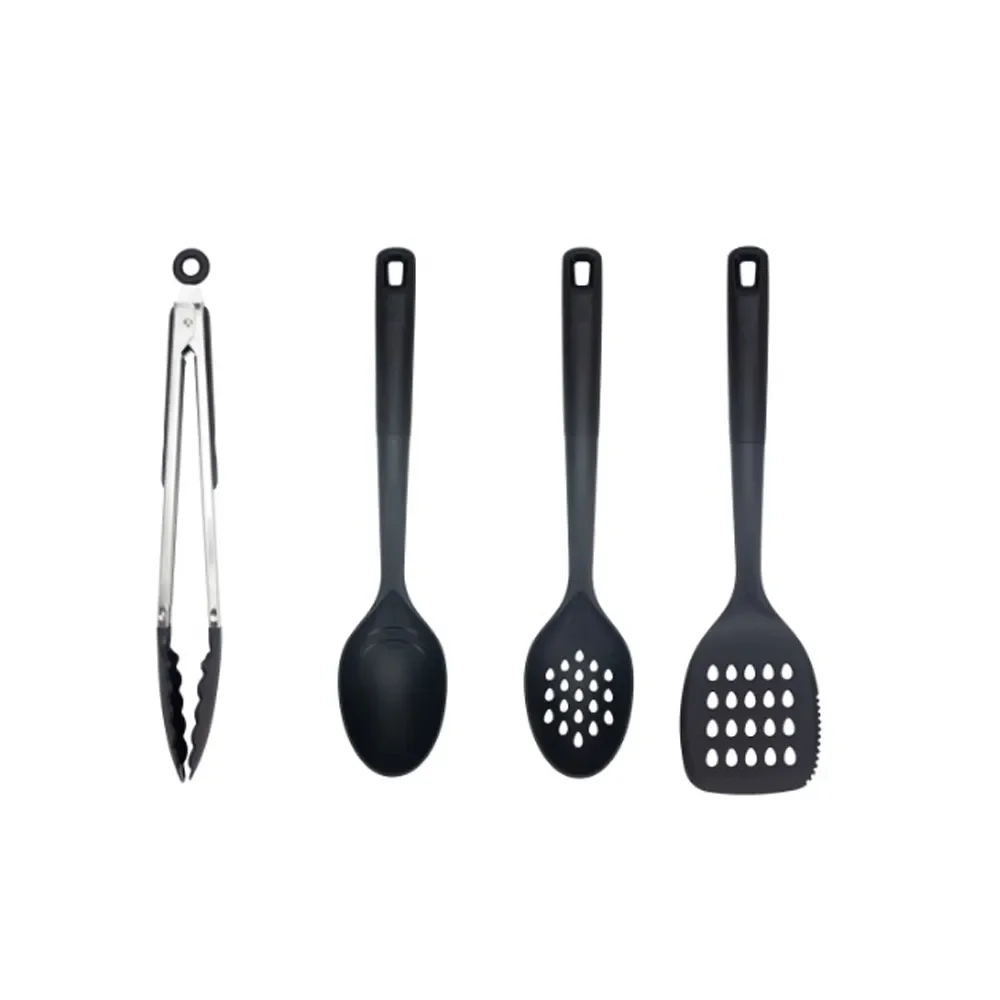 Conjunto de 4 Utensílios Kenya Preto — imagem 1