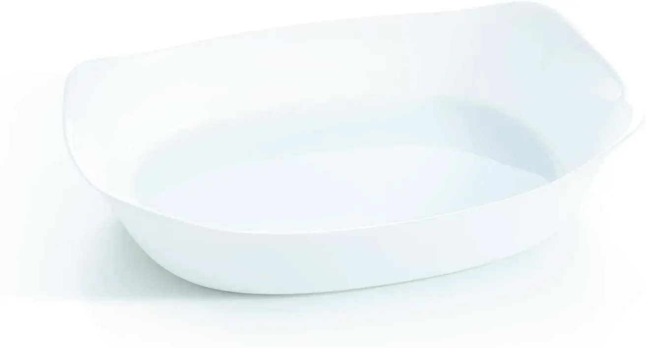 Travessa Retangular Vidro Cuisine 37x28cm Luminarc Branca