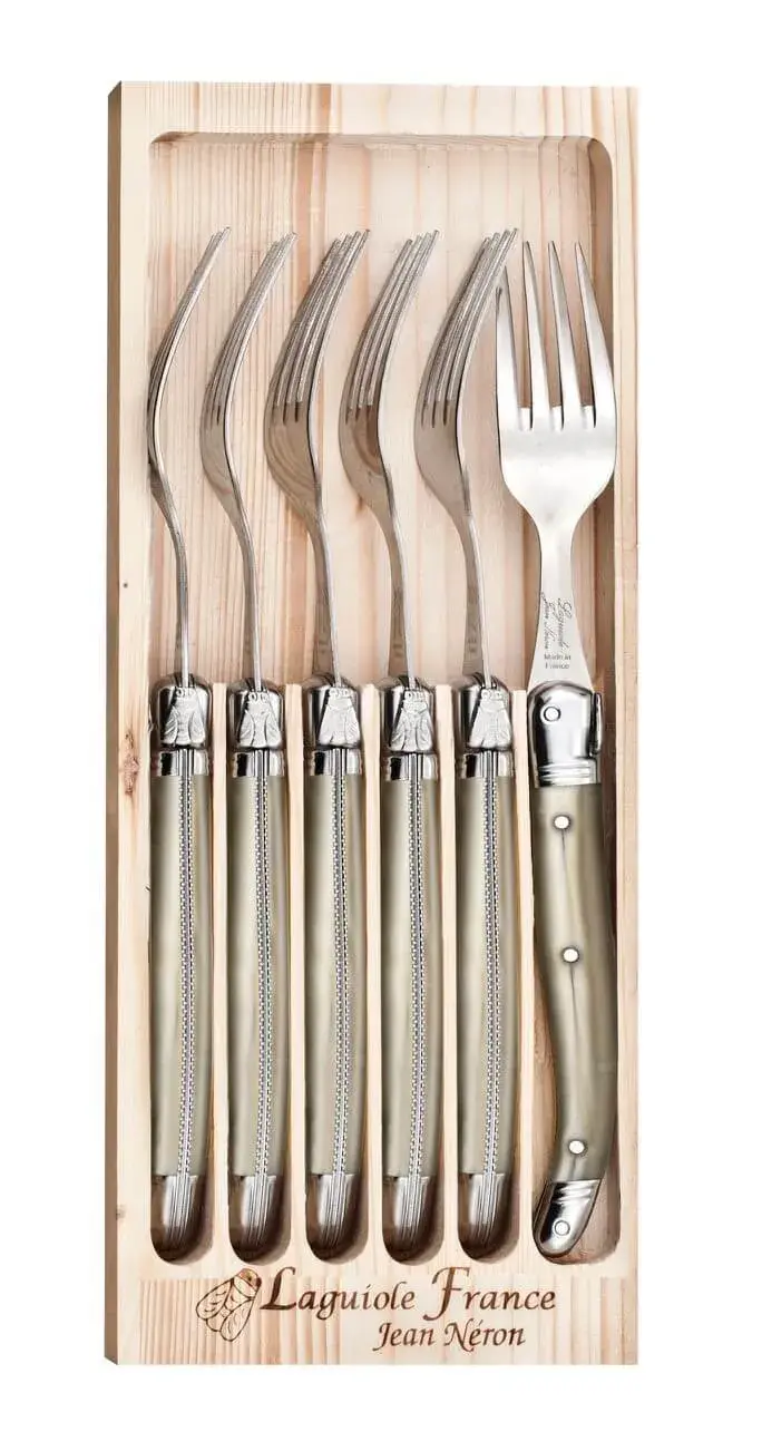 6 Garfos em Inox Champagne Laguiole Coutelerrie Neron