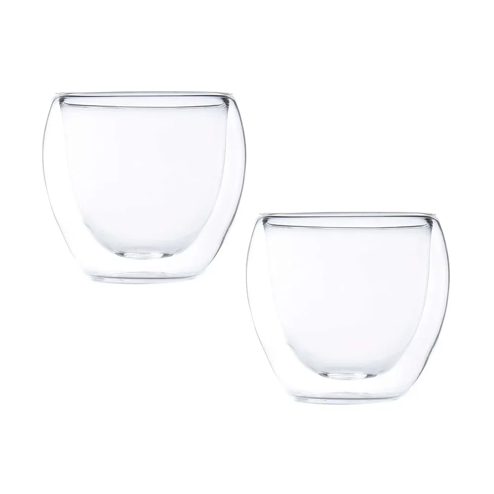2 Copos com Parede Dupla Blend em Vidro 80ml Maxwell & Williams — imagem 1