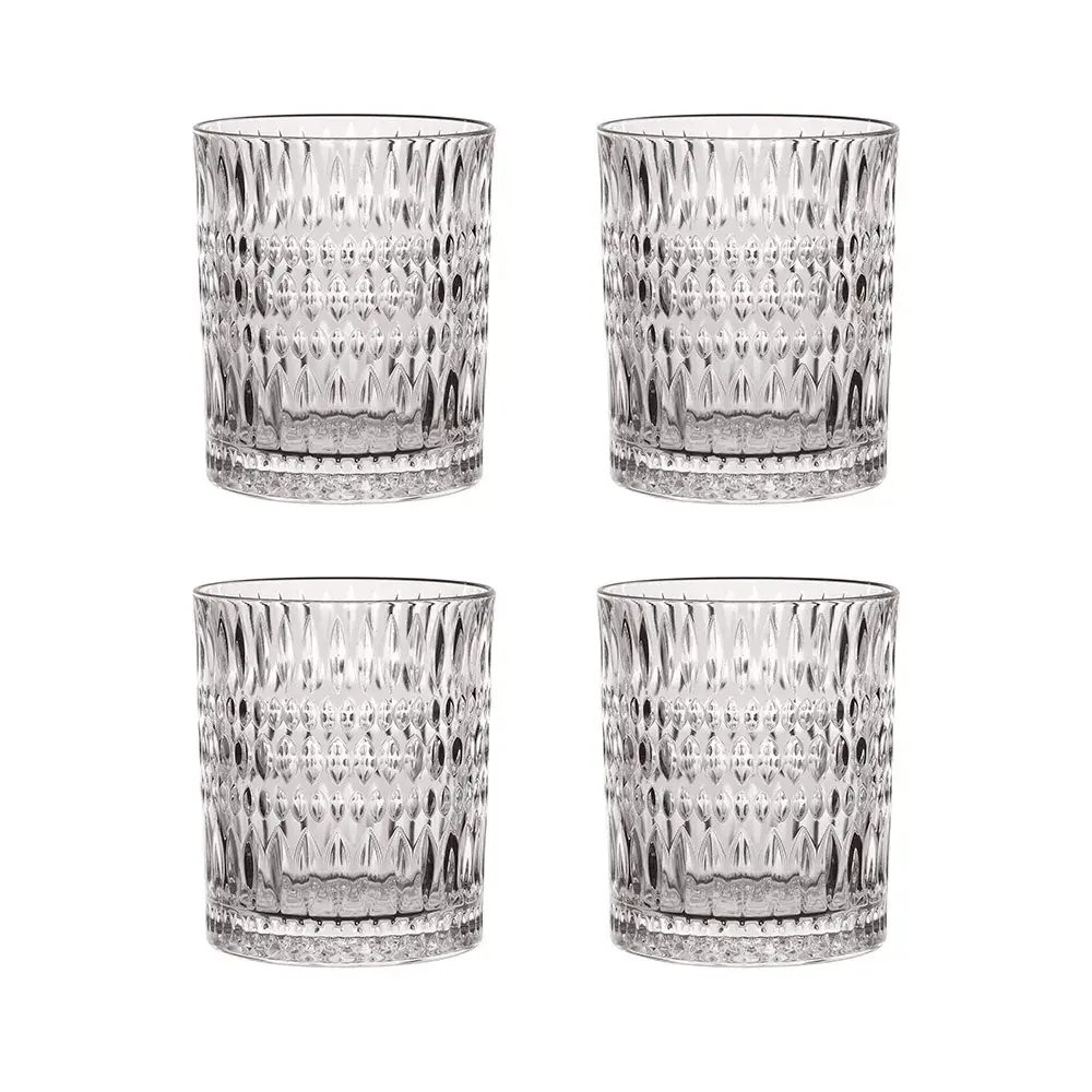 4 Copos Baixos Ethno em Vidro Cristal 294ml Nachtmann