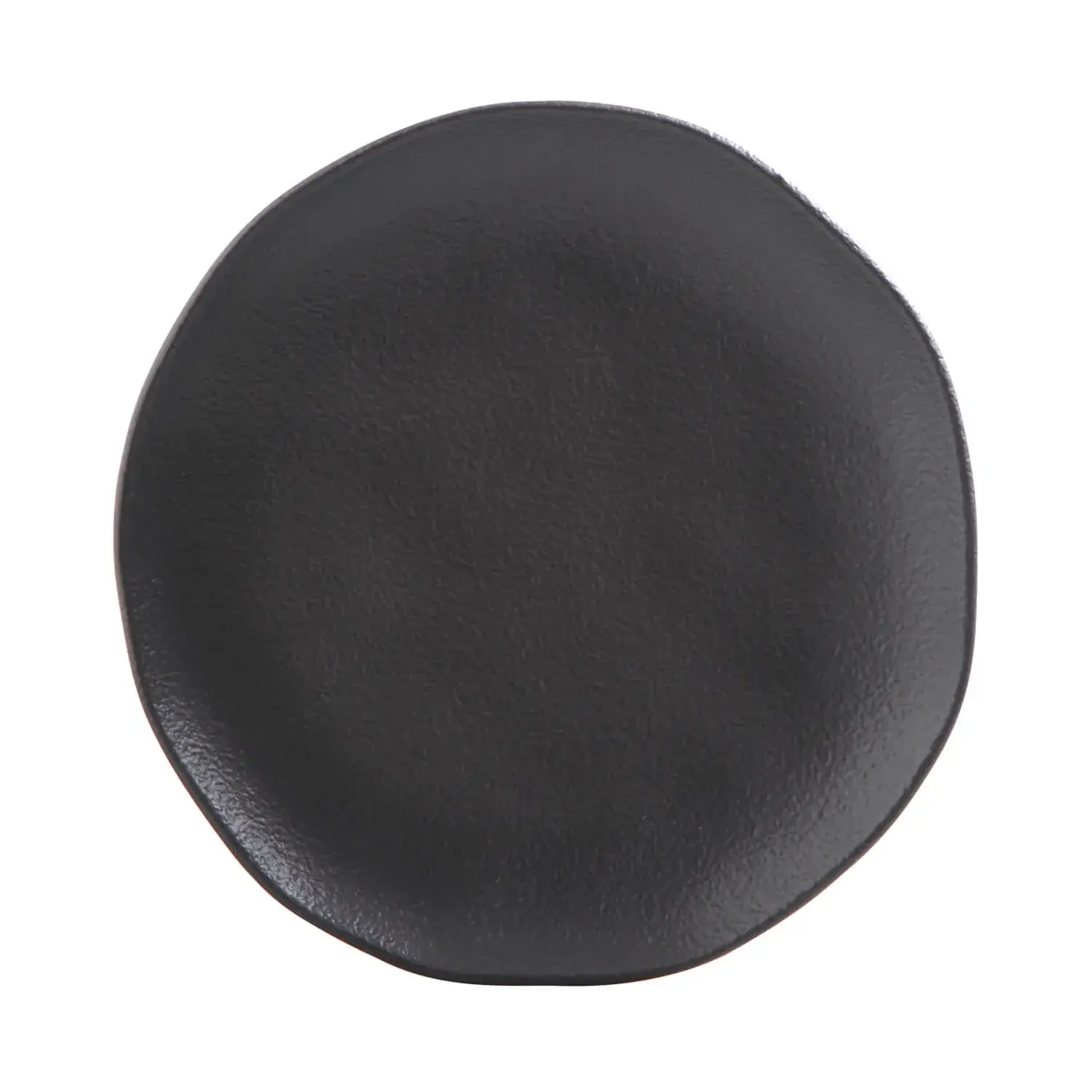 Prato para Sobremesa Geo Carbon Matte 19cm Porto Brasil Preto
