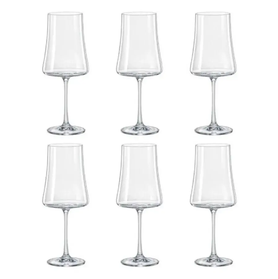 6 Taças para Água Xtra em Cristal 560ml Bohemia