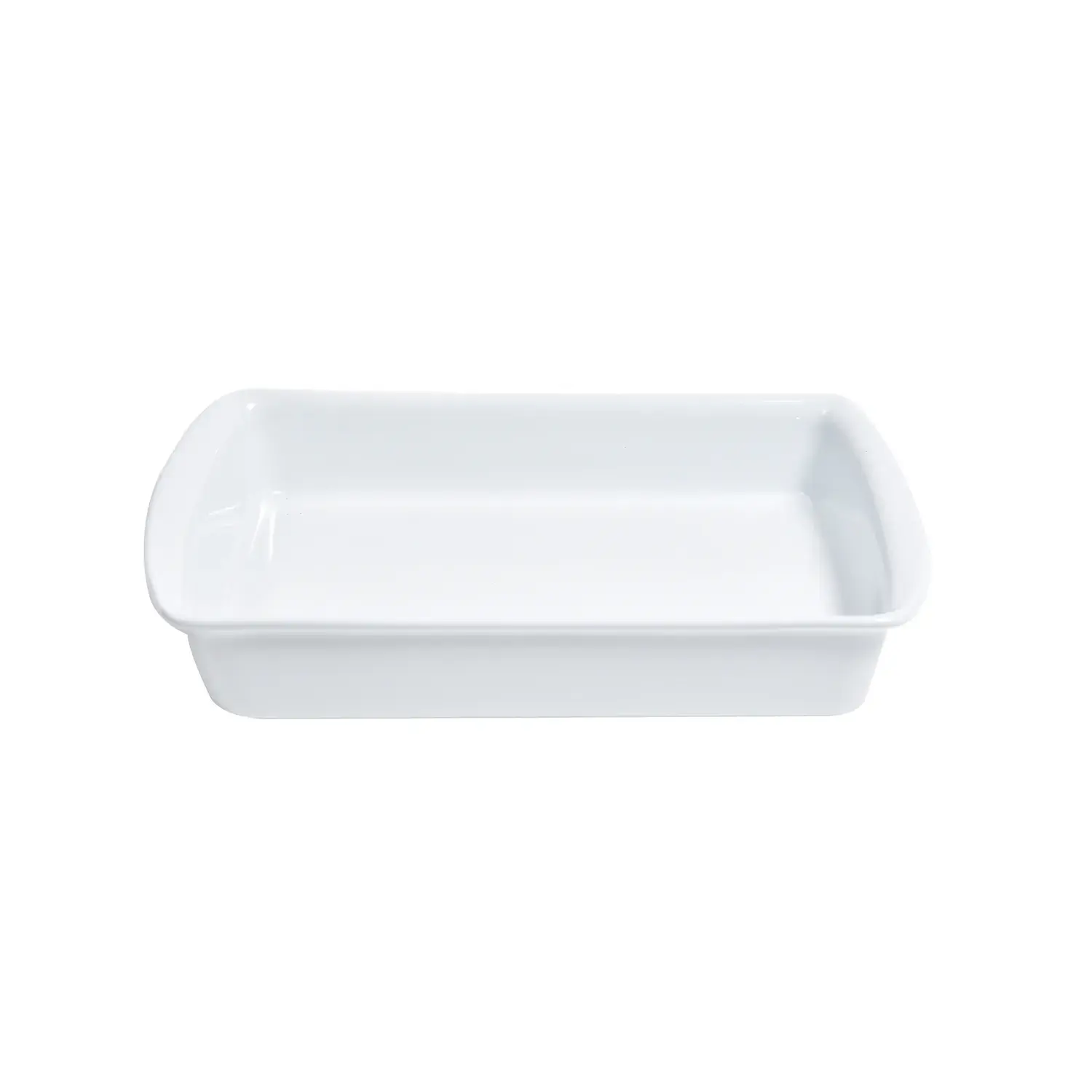Travessa Retangular em Cerâmica 31x20cm 1,7L Kenya Branca
