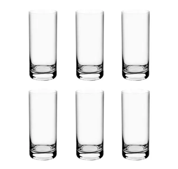 6 Copos Altos em Cristal Ecológico Larus 350ml Bohemia