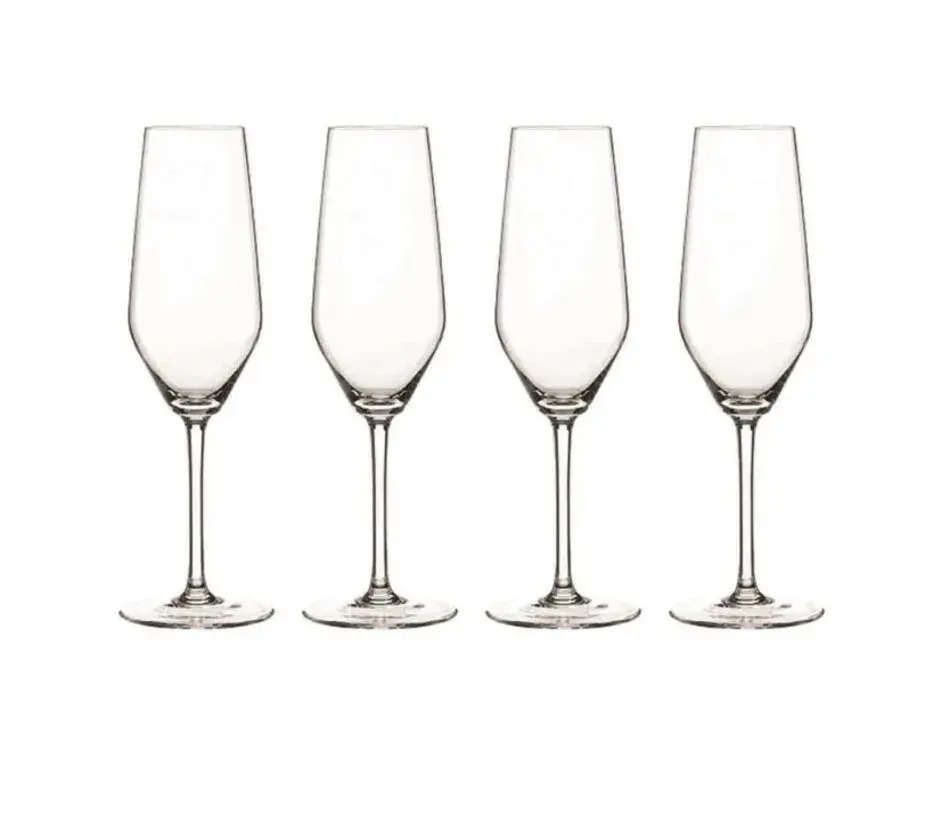 4 Taças de Champagne em Cristal 240ml Style Spiegelau