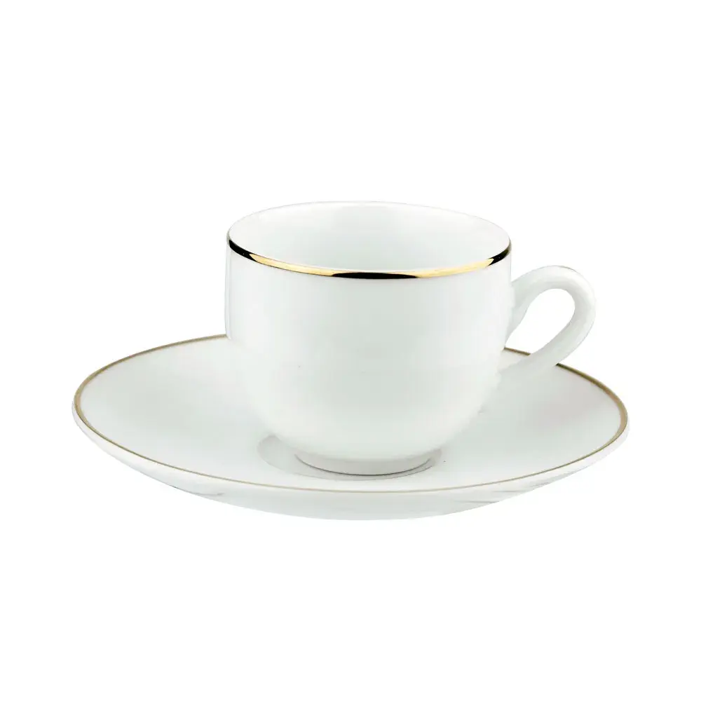 Xícara de Chá Porcelana Legacy Gold 220ml L’Hermitage Branca