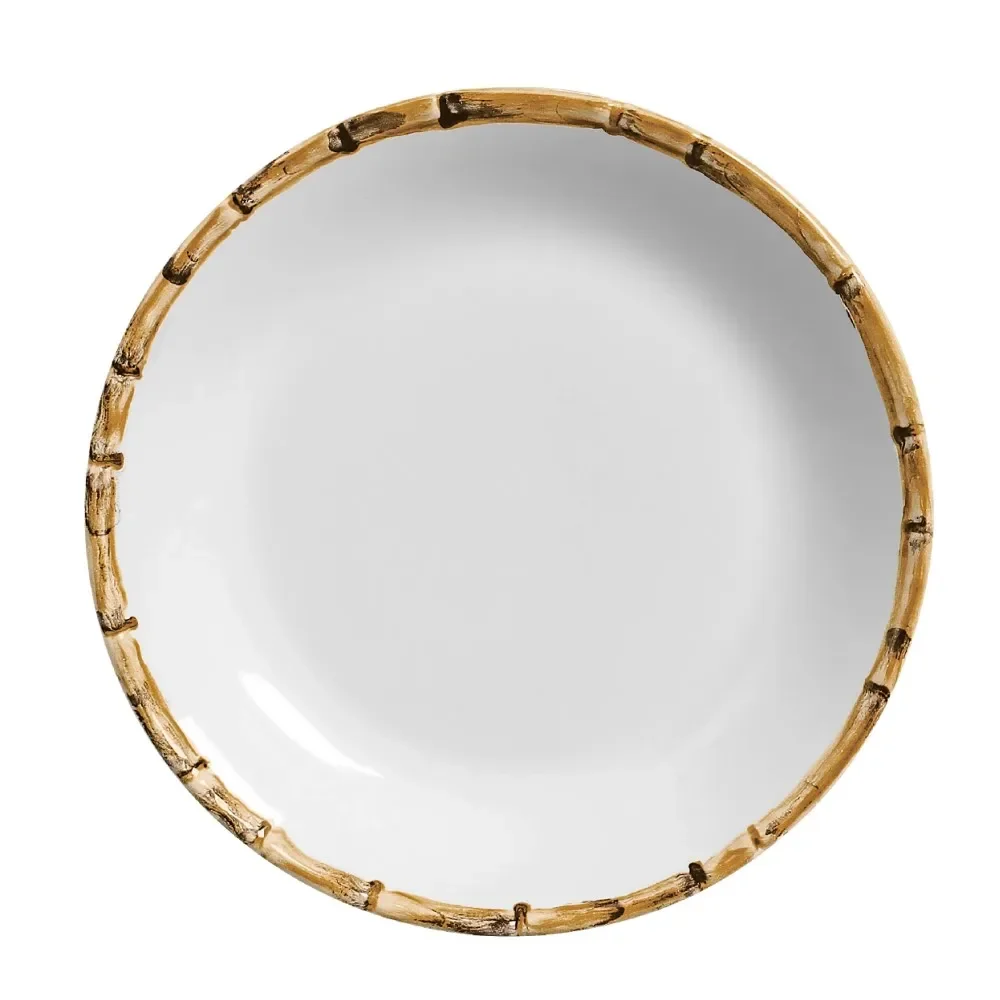 Prato Raso 27cm em Bambu e Cerâmica Scalla — imagem 1