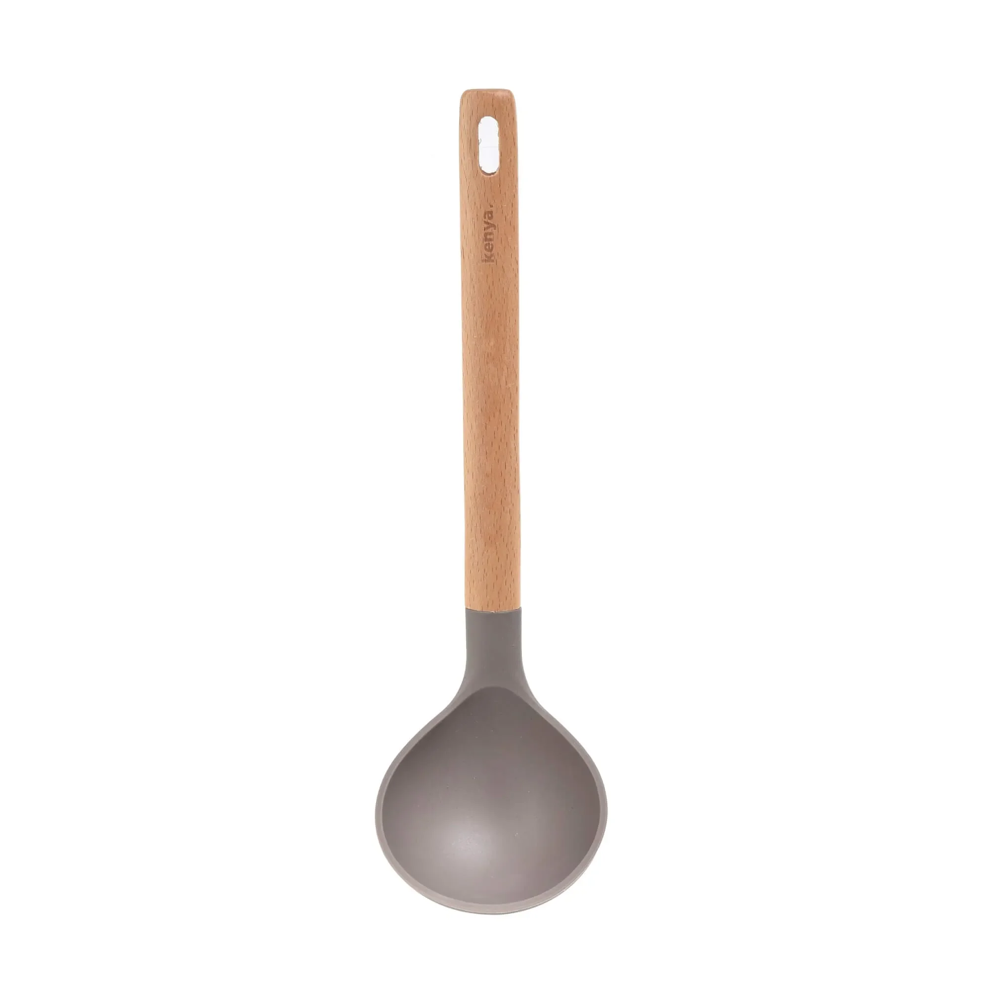 Concha de Silicone com Cabo de Madeira Kenya Cinza — imagem 1