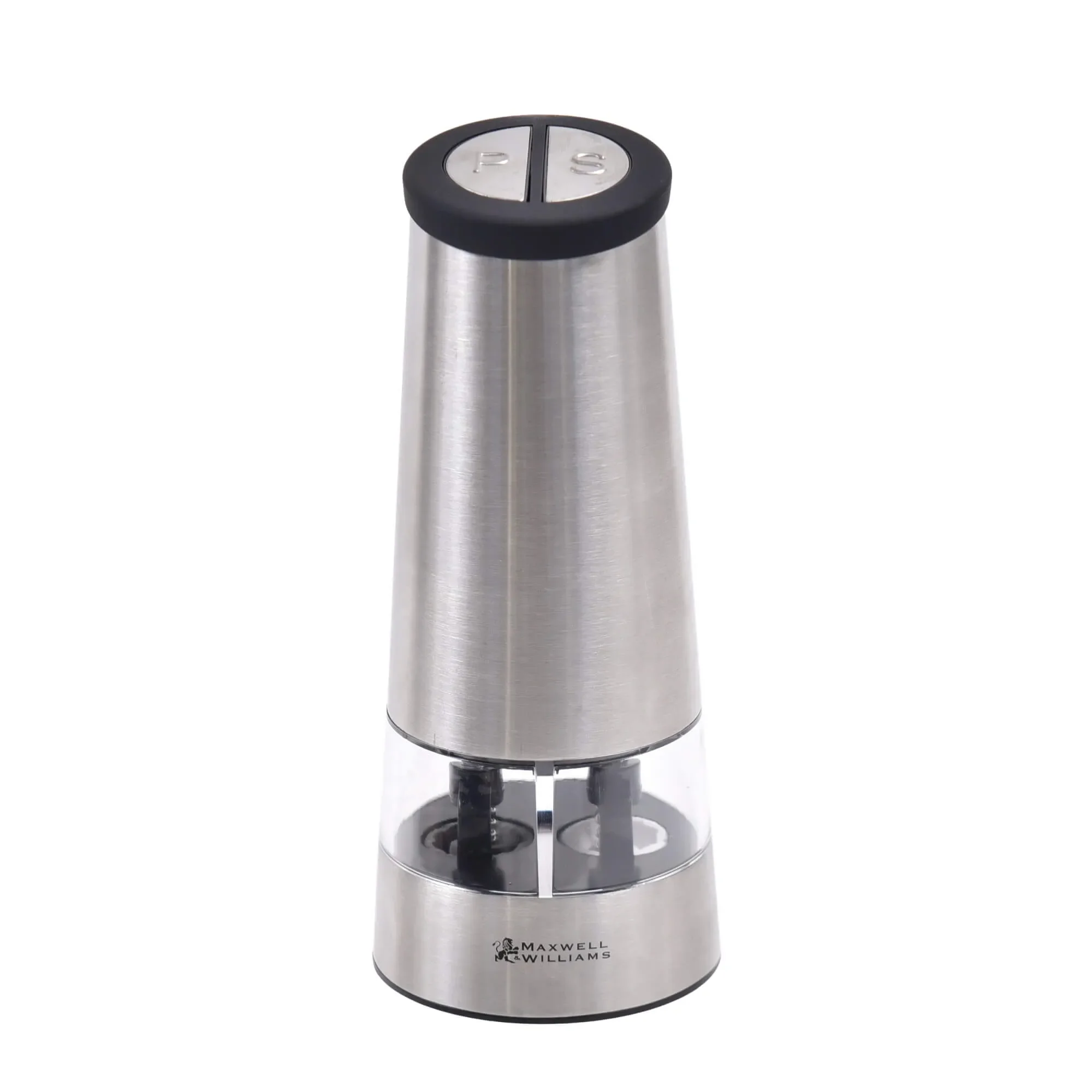 Moedor Duplo para Sal e Pimenta Elétrico em Aço Inox 35ml Maxwell & Williams — imagem 1