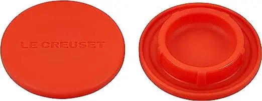 2 Tampas em Silicone para Moedor Le Creuset Laranja