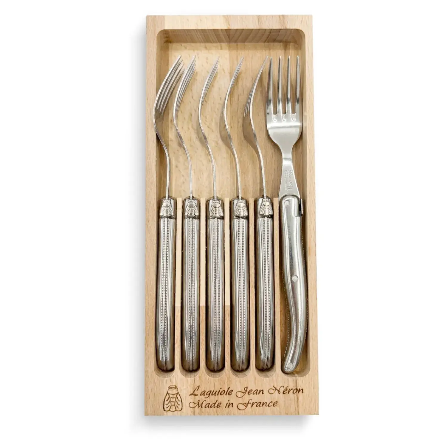 6 Garfos em Aço Inox Jean Néron Laguiole
