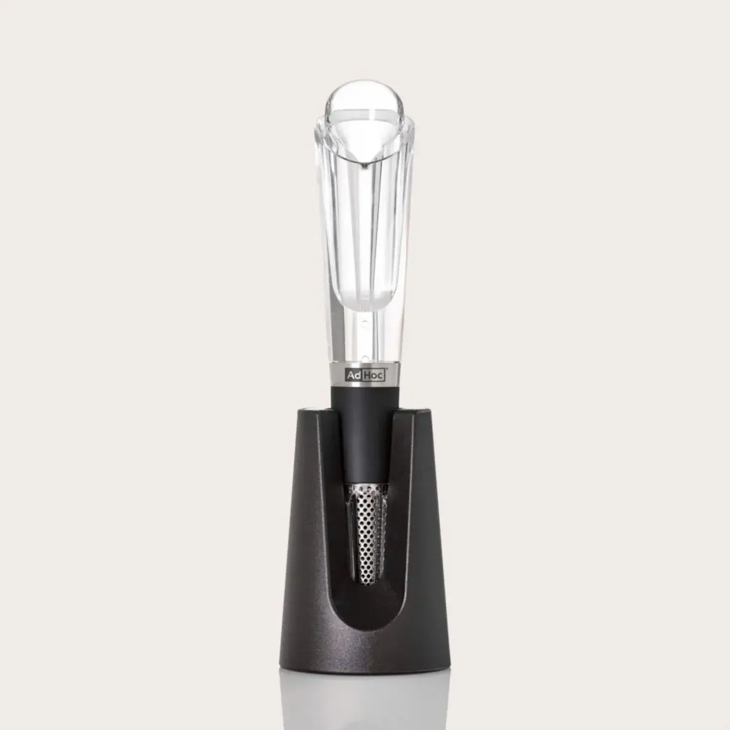 Aerador e Dosador de Vinho em Aço Inox 17cm AdHoc