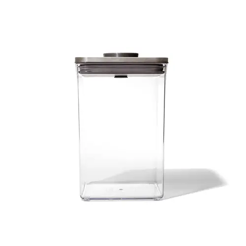 Pote Hermético Quadrado Steel Pop 4,2 Litros OXO