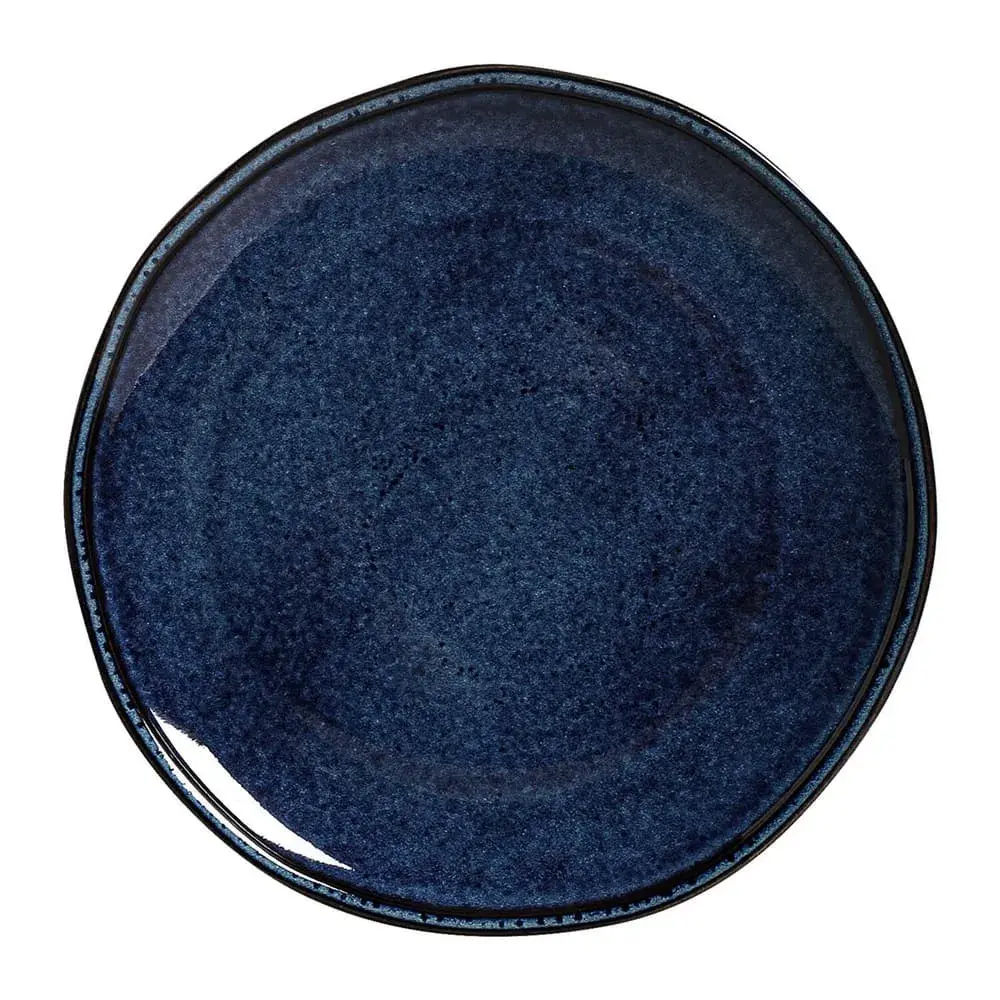 Prato Raso Daily Happy Stoneware 25cm Porto Brasil Azul