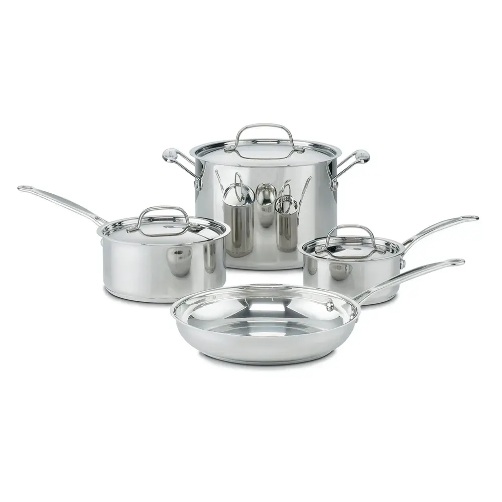 Conjunto de Panelas Ichefs Classic 4 peças em Inox de Indução Cuisinart