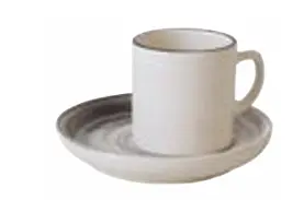 Xícara de Café Pierre de Lune Stoneware Kenya Cinza 110ml