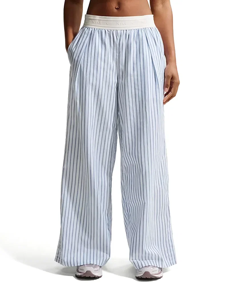 Calça Nike Sportswear Woven Stripe Feminina — imagem 1
