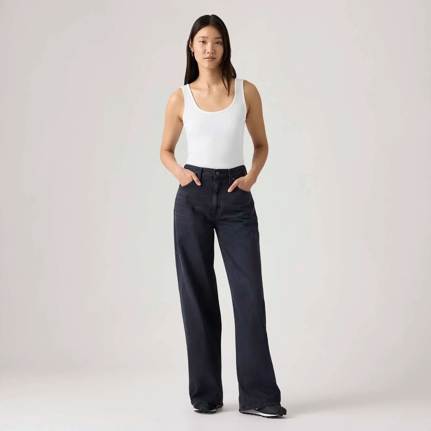 Calça Jeans Levi's® Cinch Wideleg Preta — imagem 1