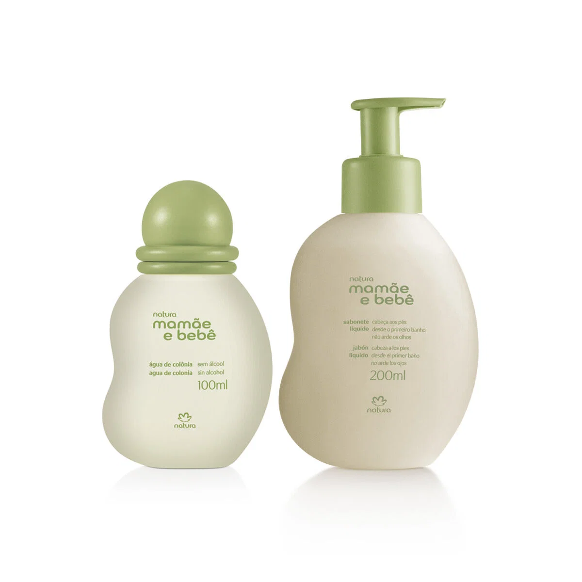 Kit Mamãe e Bebê Água de Colônia e Sabonete Líquido da Cabeça aos Pés 2 produtos
