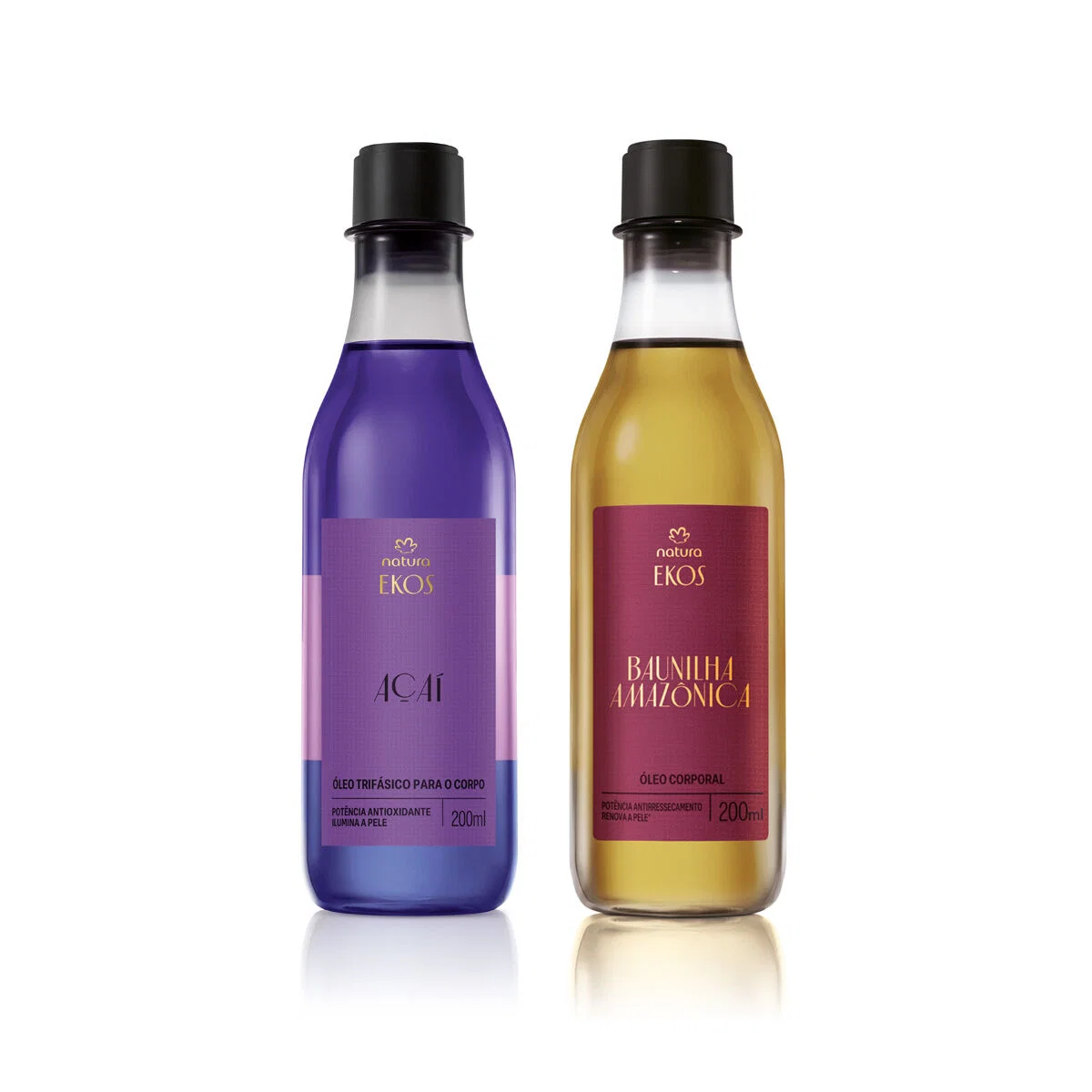 Kit Óleo Ekos Açaí e Baunilha Amazônica 2 produtos de 200 ml — imagem 1