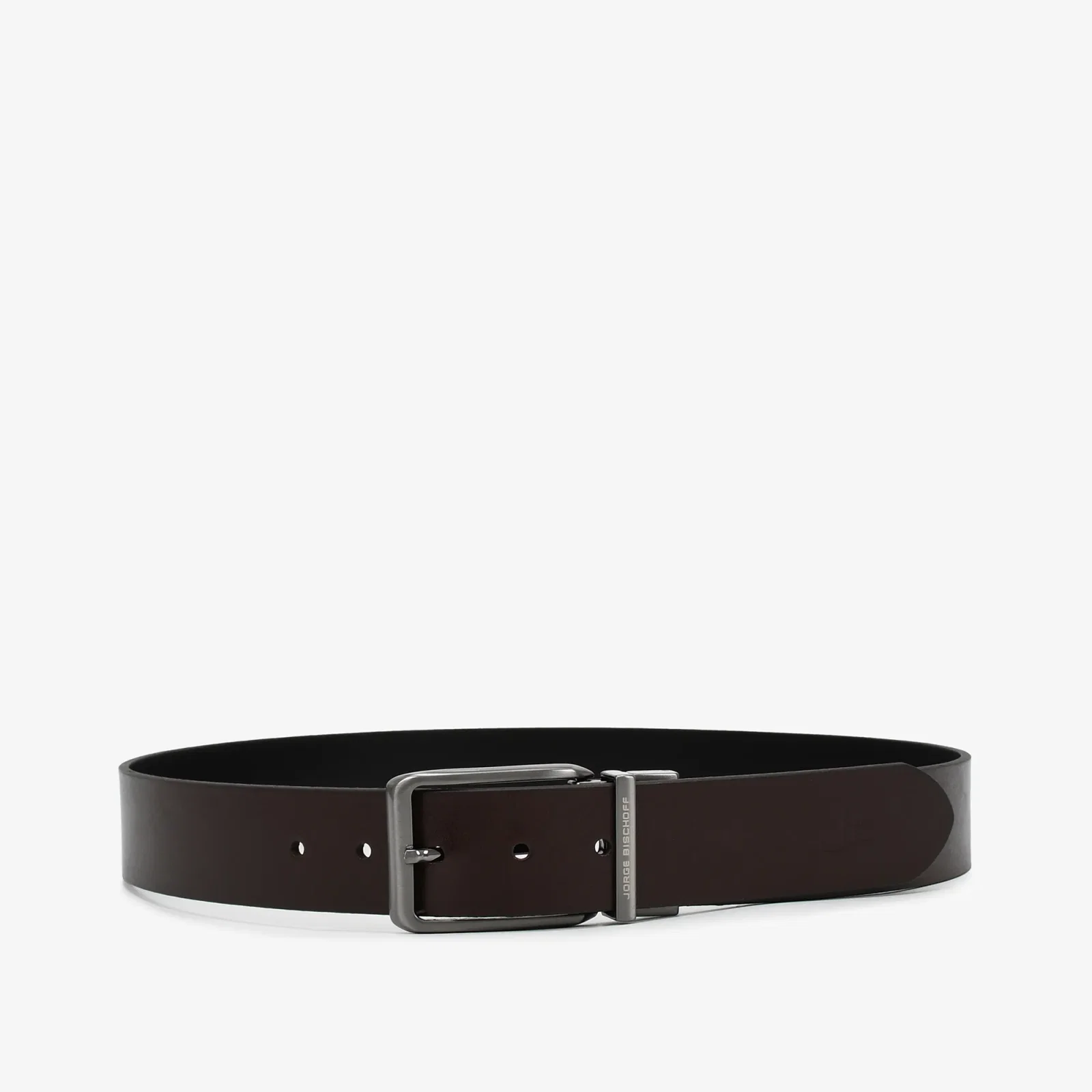 Cinto Masculino Preto Couro Metal Jb