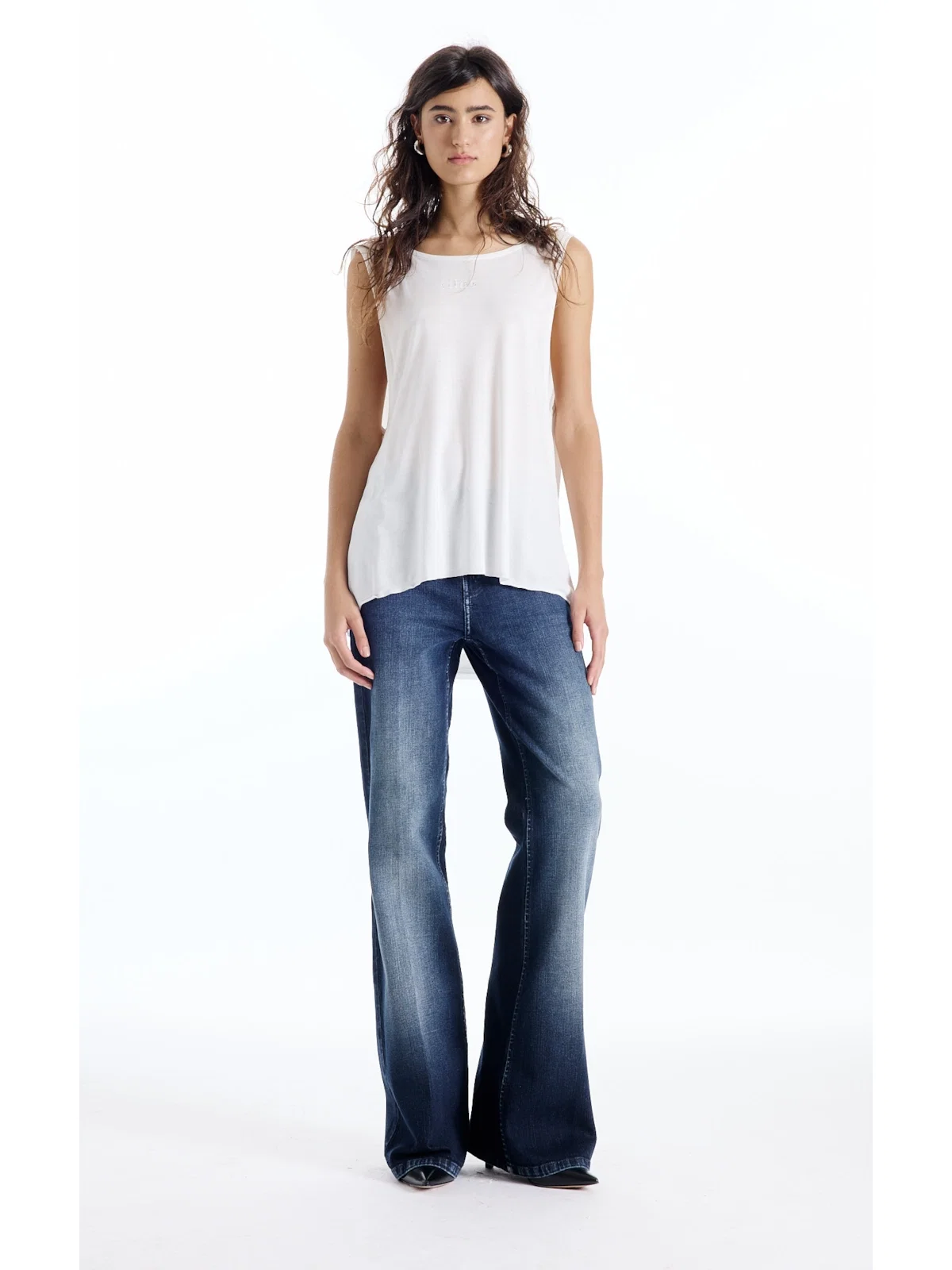 Blusa Ellus Visco Degage Off White