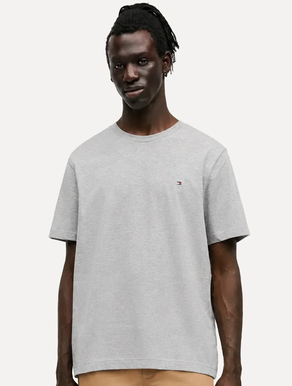 Camiseta Tommy Hilfiger Masculina Essential Cotton Tee Cinza — imagem 1