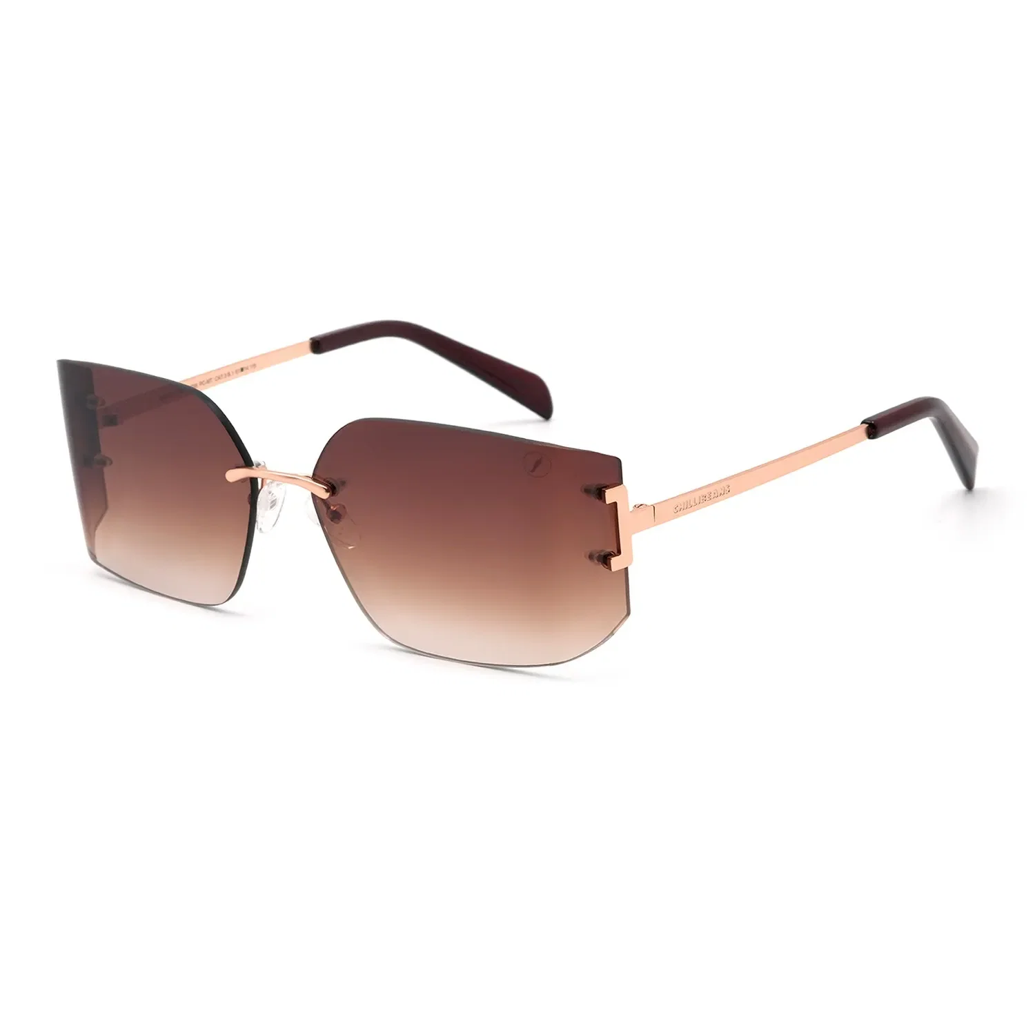 Óculos de Sol Feminino Ludmilla Quadrado Degradê Rosé — imagem 1
