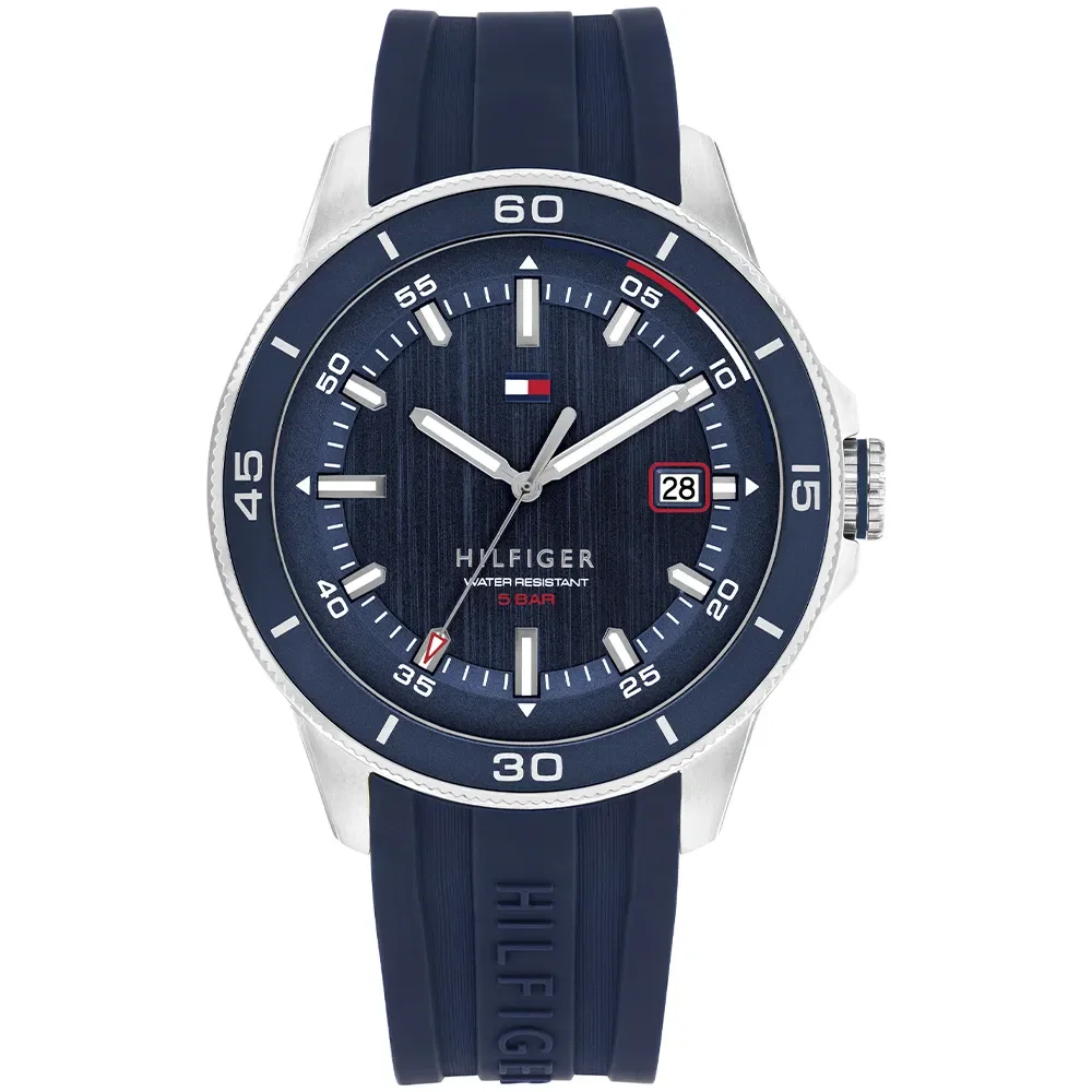 Relógio Tommy Hilfiger Remy Masculino em Borracha Azul 1792225
