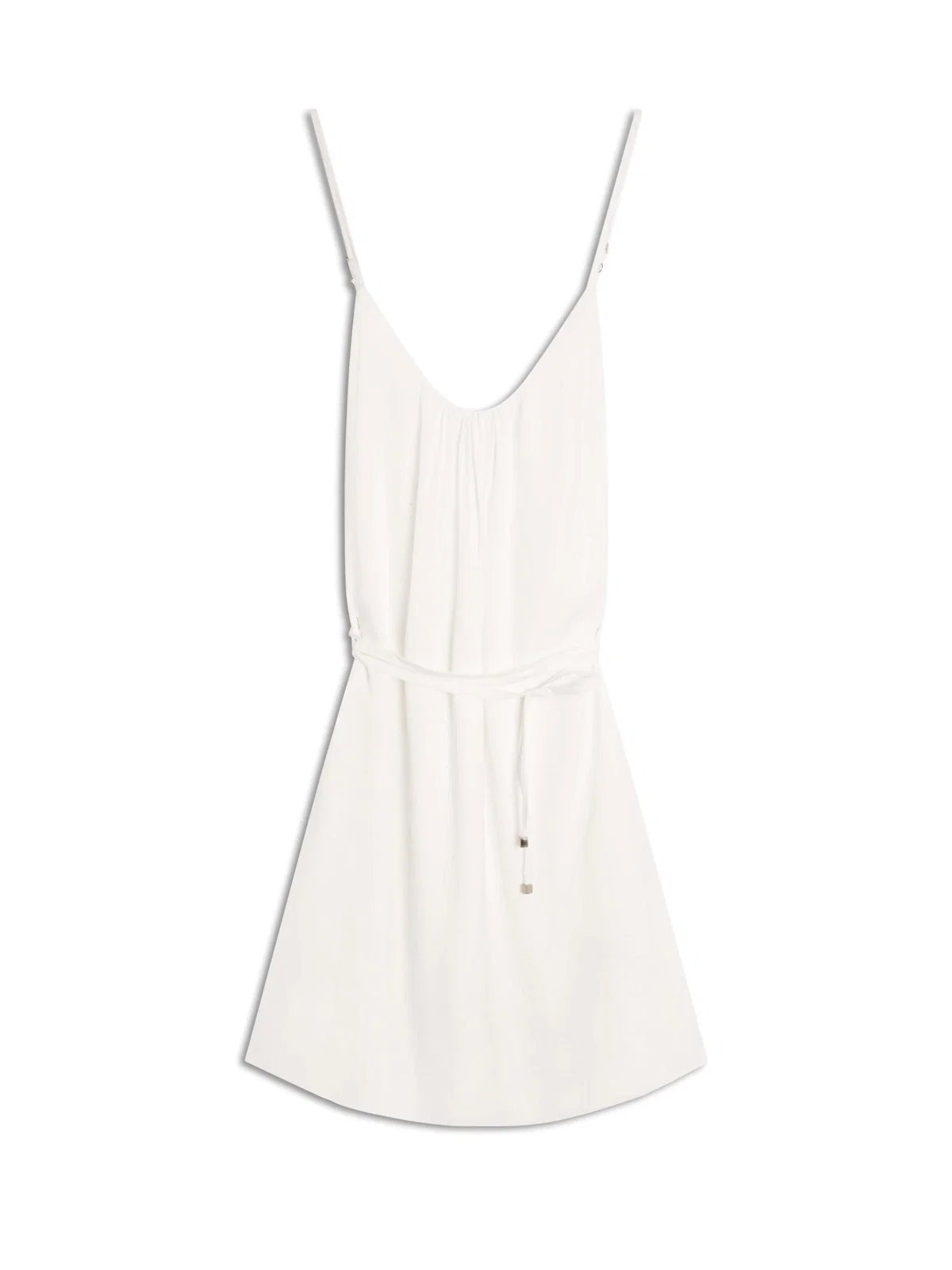 Vestido Acetinado Cross Body Branco